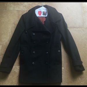 Navy Wool Rag And Bone Coat